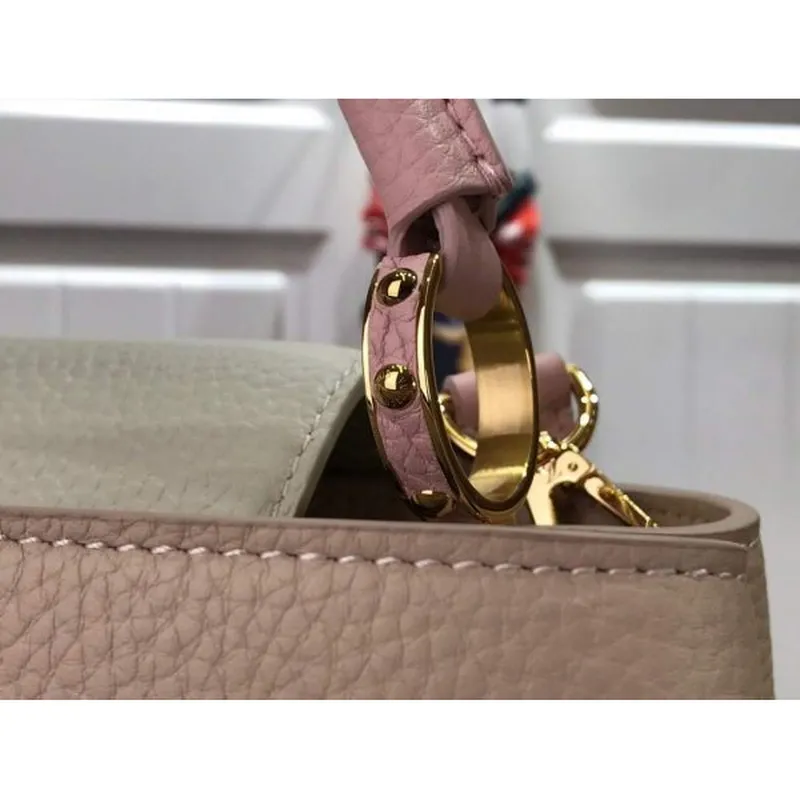 LV N98387 Louis Vuitton Capucines BB Kabelka Šedá Růžová