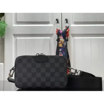 LV N60418 Louis Vuitton Alpha Wearable Wallet N60414 Damier Graphite