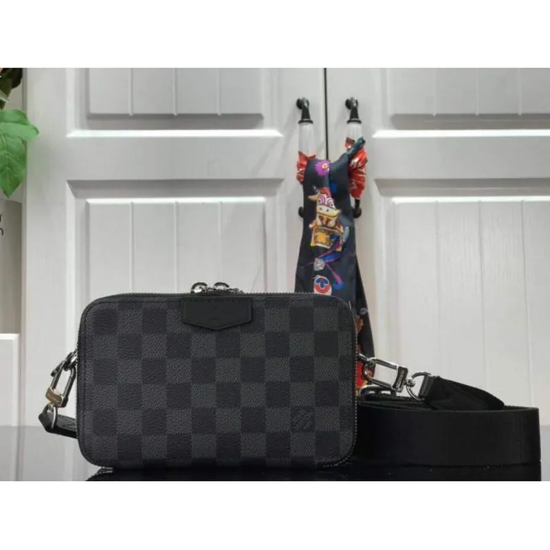 LV N60418 Louis Vuitton Alpha Wearable Wallet N60414 Damier Graphite