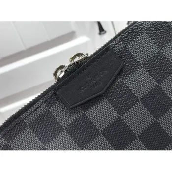 LV N60418 Louis Vuitton Alpha Wearable Wallet N60414 Damier Graphite