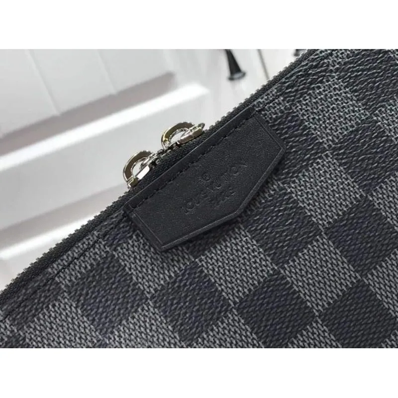 LV N60418 Louis Vuitton Alpha Wearable Wallet N60414 Damier Graphite