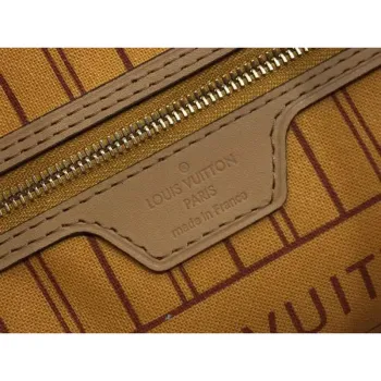 LV N50047 Louis Vuitton Neverfull MM Damier Azur Plátěná taška Růžová