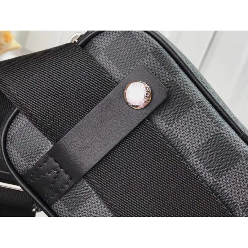 LV N50018 Louis Vuitton Scott Messenger Ramenní Taška Černá