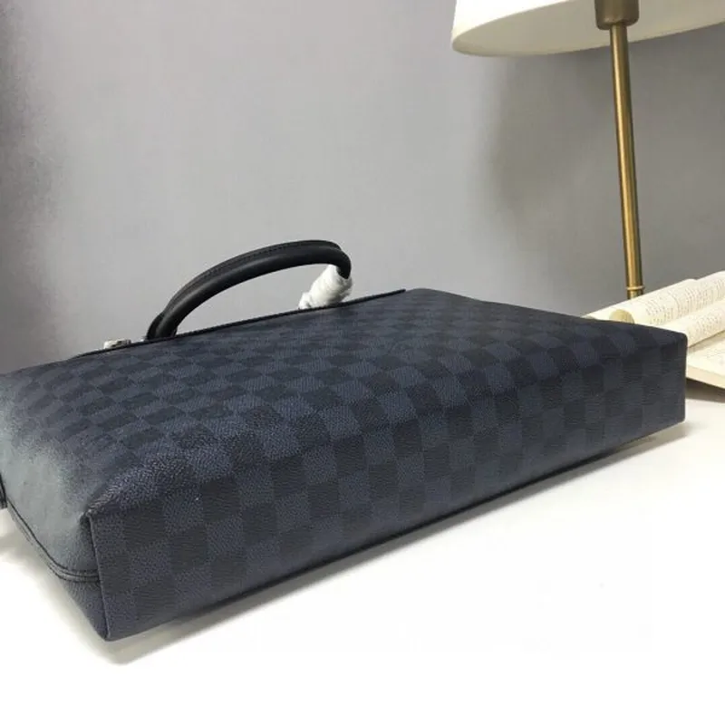 LV N41589 Louis Vuitton Porte Documents Jour Business Bag Damier Cobalt