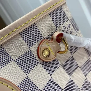 LV N41362 Louis Vuitton Neverfull PM Damier Azur M41245 Taška Růžová