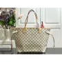 LV N41361 Louis Vuitton Neverfull MM Damier Azur N41605 Taška Růžová
