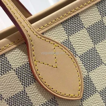 LV N41361 Louis Vuitton Neverfull MM Damier Azur N41605 Taška Béžová