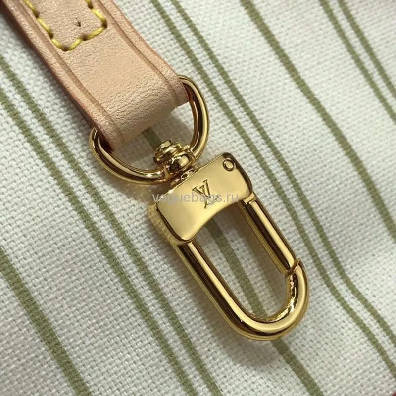 LV N41361 Louis Vuitton Neverfull MM Damier Azur N41605 Taška Béžová