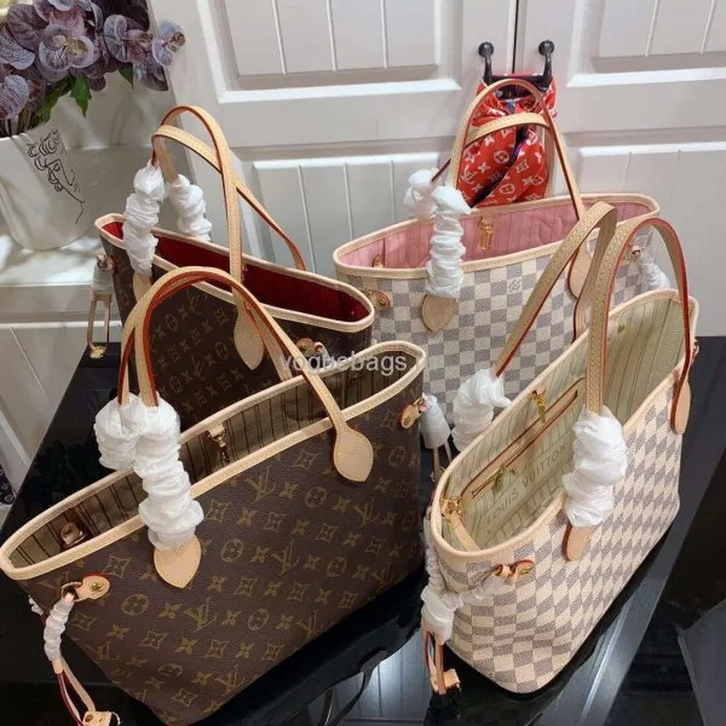 LV N41361 Louis Vuitton Neverfull MM Damier Azur N41605 Taška Béžová