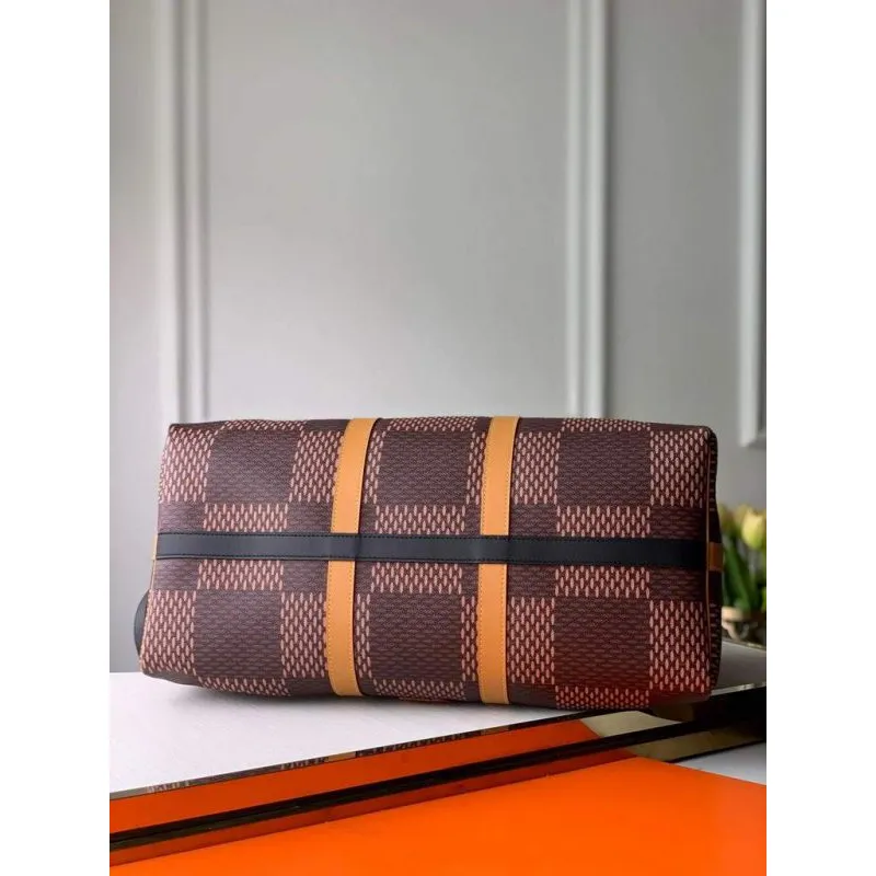 LV N40360 Louis Vuitton M41416 Keepall Bandouliere 50 Hnědá