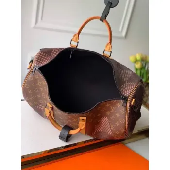 LV N40360 Louis Vuitton M41416 Keepall Bandouliere 50 Hnědá