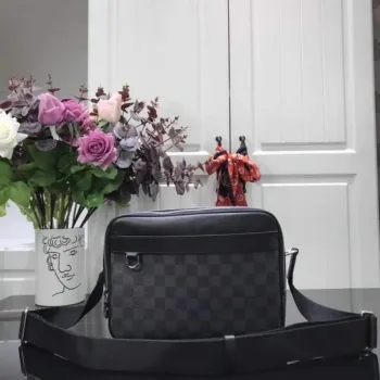 LV N40087 Louis Vuitton Trocadero Messenger NM PM Taška přes rameno Černá