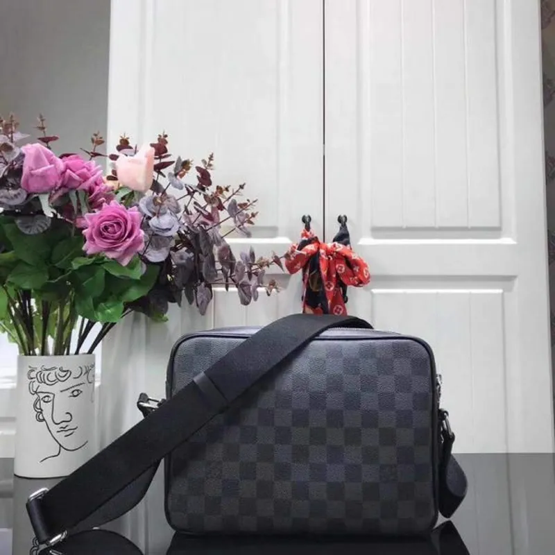 LV N40087 Louis Vuitton Trocadero Messenger NM PM Taška přes rameno Černá