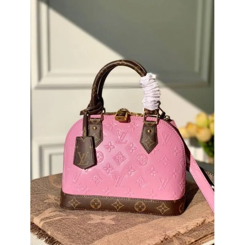 LV M90583 Louis Vuitton Alma BB Monogram Taška M90584 Růžová