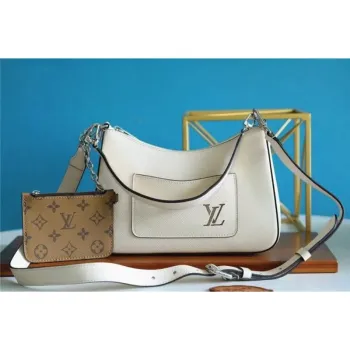 LV M80688 Louis Vuitton Marelle Epi Kabelka M80794 M80689 Křemen Bílá