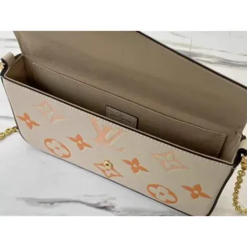 LV M80498 Louis Vuitton Félicie Pochette Taška Krémová