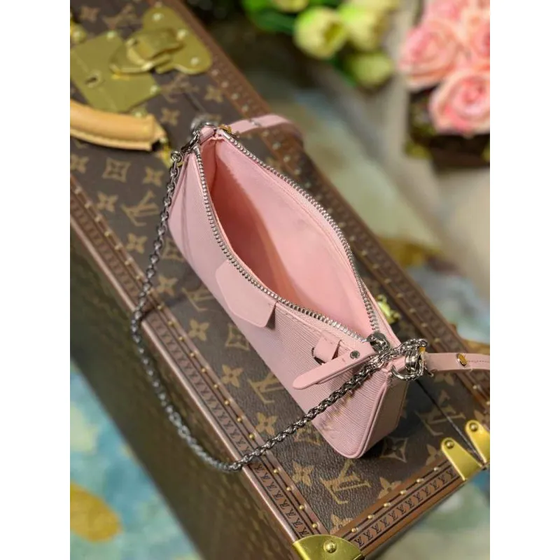 LV M80483 Louis Vuitton Easy Pouch On Strap M80480 Taška Růžová