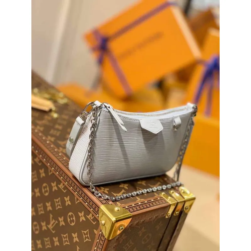 LV M80480 Louis Vuitton Easy Pouch On Strap M80483 Taška Světle Modrá