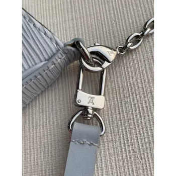 LV M80480 Louis Vuitton Easy Pouch On Strap M80483 Taška Světle Modrá