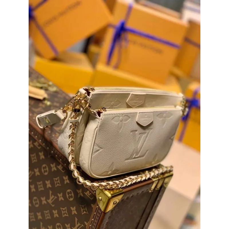 LV M80447 Louis Vuitton M80399 Multi Pochette Accessoires Taška Creme