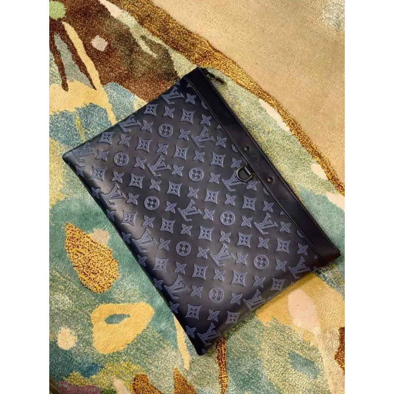 LV M80425 Louis Vuitton Discovery Pochette GM Taška Námořnická Modrá