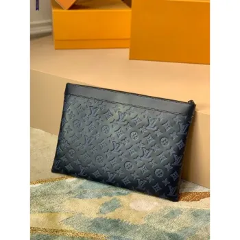 LV M80425 Louis Vuitton Discovery Pochette GM Taška Námořnická Modrá