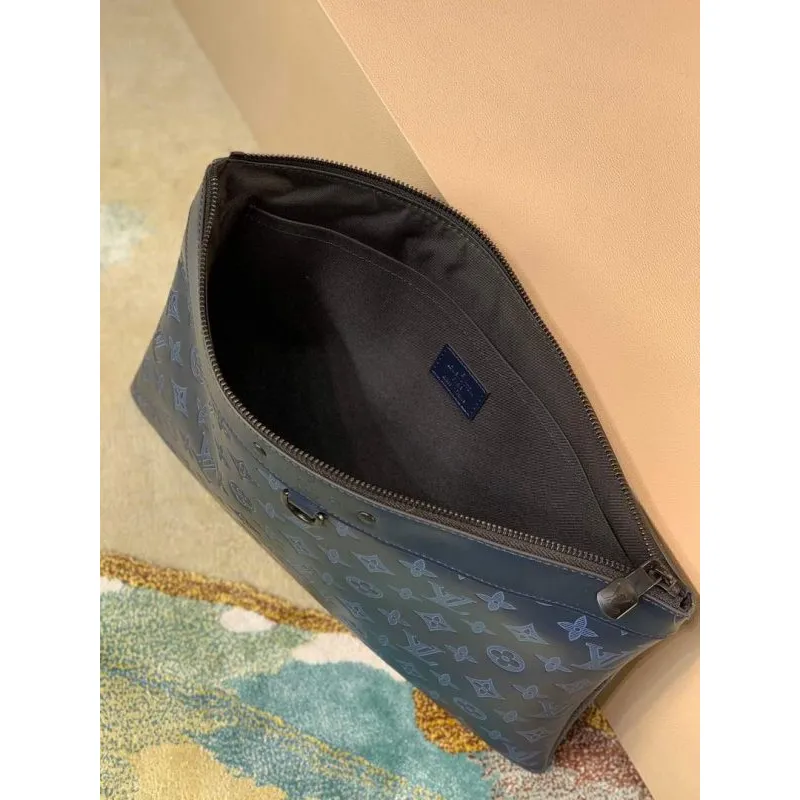 LV M80425 Louis Vuitton Discovery Pochette GM Taška Námořnická Modrá