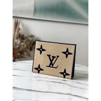 LV M80352 Louis Vuitton M80351 Toaletní taška 26 Monogram plátno modrá