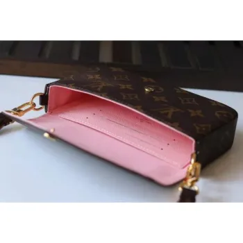 LV M80091 Louis Vuitton Felicie Strap Go Monogram Taška Růžová