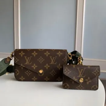 LV M80091 Louis Vuitton Felicie Strap Go Monogram Taška Zelená