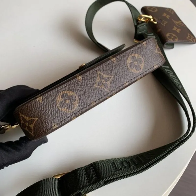 LV M80091 Louis Vuitton Felicie Strap Go Monogram Taška Zelená
