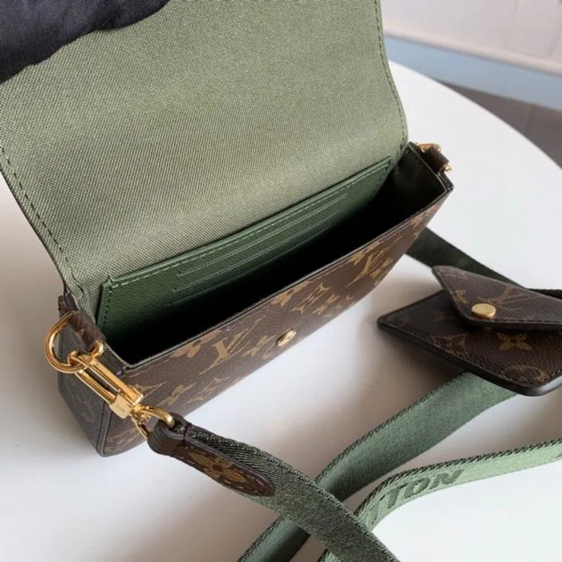 LV M80091 Louis Vuitton Felicie Strap Go Monogram Taška Zelená