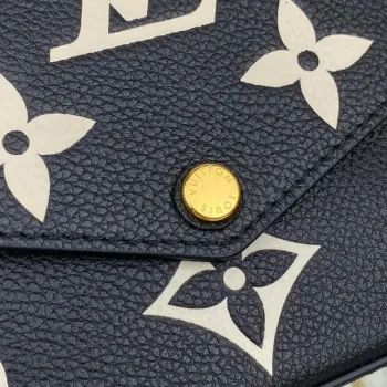 LV M69977 Louis Vuitton M80482 Hra na Felicie Pochette Taška Černá a Béžová
