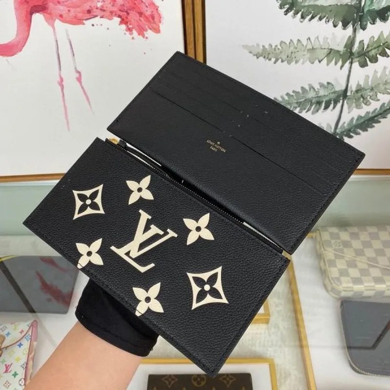 LV M69977 Louis Vuitton M80482 Hra na Felicie Pochette Taška Černá a Béžová