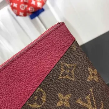 LV M64591 Louis Vuitton Daily Pouch Monogram Canvas Taška M62942 Vínově červená