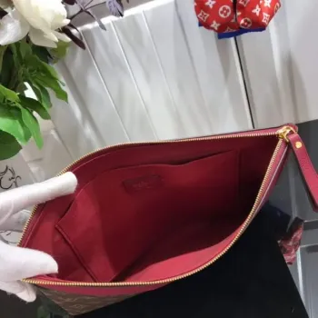 LV M64591 Louis Vuitton Daily Pouch Monogram Canvas Taška M62942 Vínově červená