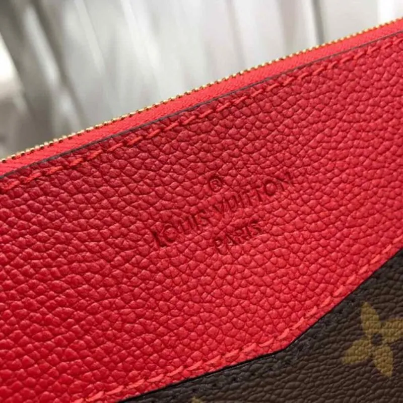 LV M64591 Louis Vuitton Denní Pouch Monogram Plátno Taška M62942 Červená