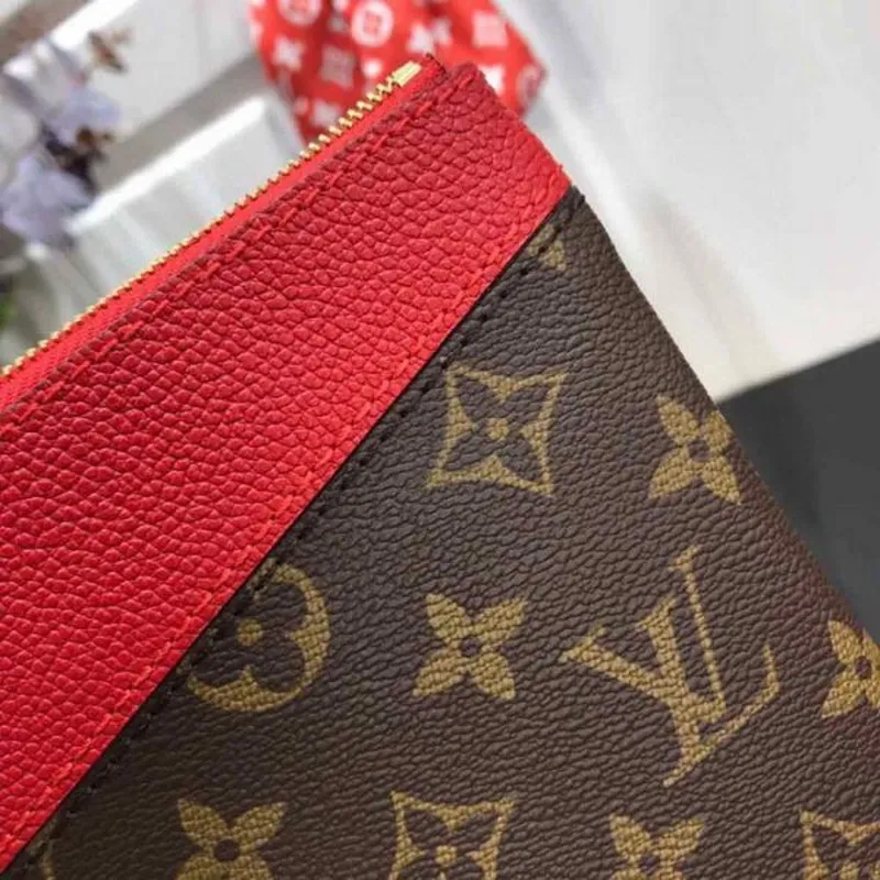 LV M64591 Louis Vuitton Denní Pouch Monogram Plátno Taška M62942 Červená