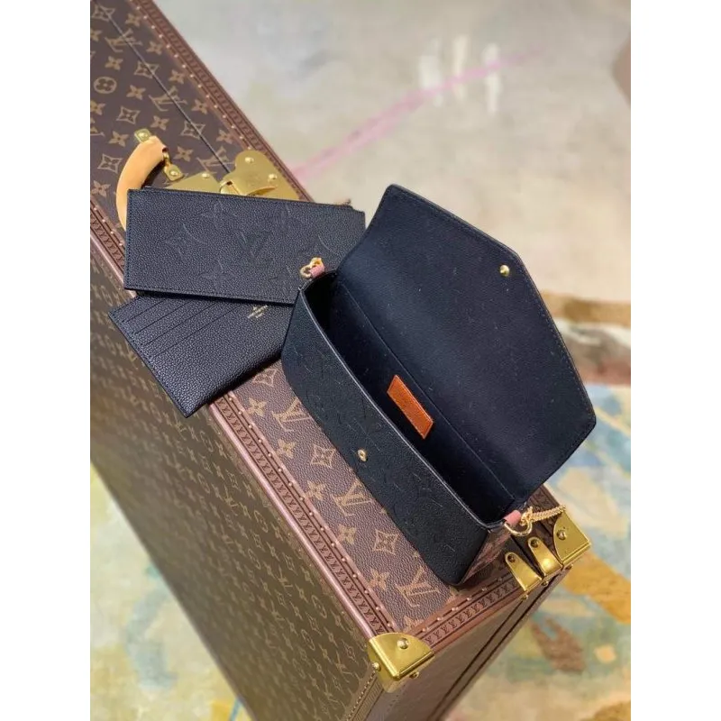 LV M64064 Louis Vuitton Felicie Pochette Monogram Taška M68697 M67856 Černá
