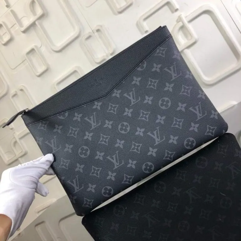 LV M62048 Louis Vuitton Denní Pouch Monogram Eclipse Plátěná Taška M62942