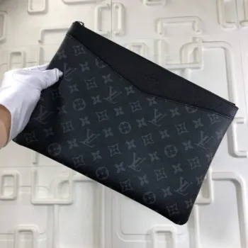 LV M62048 Louis Vuitton Denní Pouch Monogram Eclipse Plátěná Taška M62942