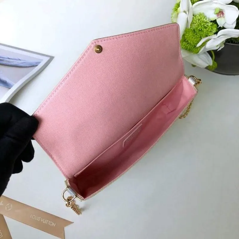 LV M61276 Louis Vuitton Felicie Pochette Taška Damier Azur