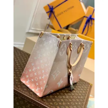 LV M57640 Louis Vuitton Onthego GM Tote Bag Brume Gray