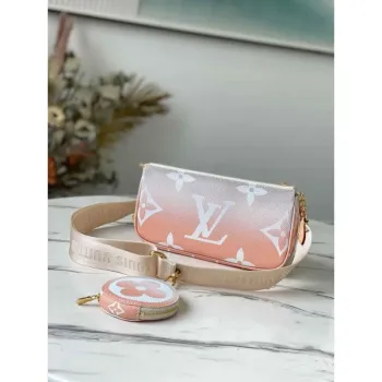 LV M57634 Louis Vuitton M57633 Multi Pochette Accessoires Taška Brume Gray