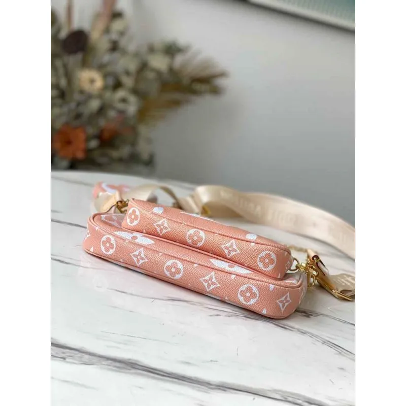 LV M57634 Louis Vuitton M57633 Multi Pochette Accessoires Taška Brume Gray