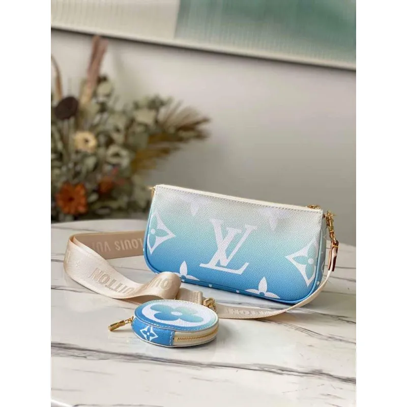 LV M57633 Louis Vuitton M57634 Multi Pochette Accessoires Taška Modrá