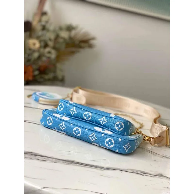 LV M57633 Louis Vuitton M57634 Multi Pochette Accessoires Taška Modrá