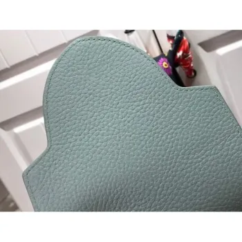 LV M57523 Louis Vuitton Capucines MM Kabelka Černá Modrá