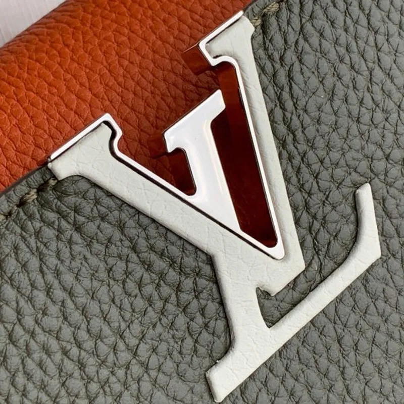 LV M57523 Louis Vuitton Capucines MM Taška Zelená