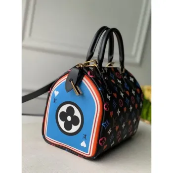 LV M57466 Louis Vuitton GAME ON Speedy Bandouliere 25 Taška Černá